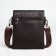 Men's bag over the shoulder, Textura, external pocket, brown color