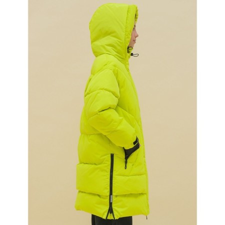 Coat for girls, height 98 cm, yellow color-10