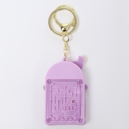 Puzzle-labyrinth "cocktail" with a calculator, on a keychain, color mix-6