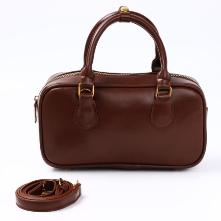 Women's bag made of artificial leather, 24*13*7 cm, brown color-1
