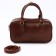 Women's bag made of artificial leather, 24*13*7 cm, brown color