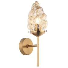 Wall lamp STILFORT 2152/05/01W Cream, 1x40W, E27, 120x120x380 mm, bronze color