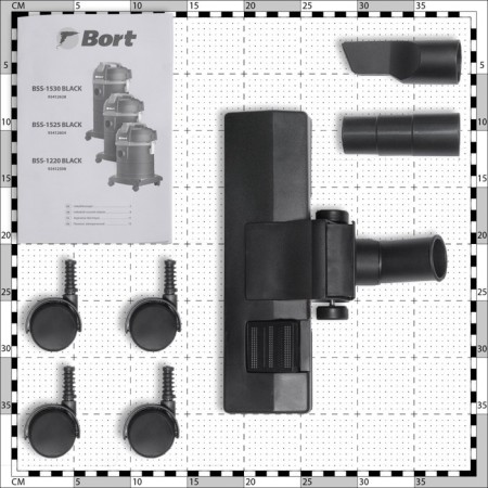 Vacuum cleaner BORT BSS-1530, 1500/300 watts, dry/wet cleaning, 30 l, black-2
