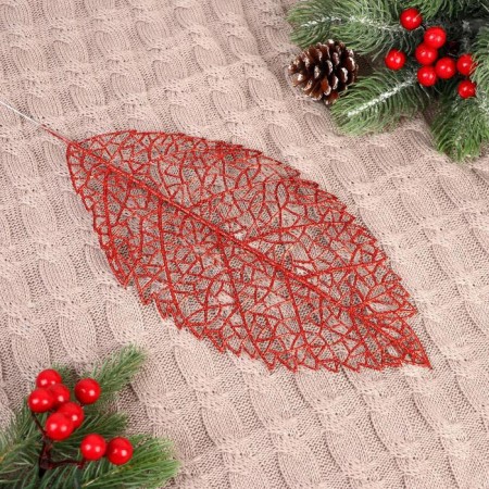 Decor shine "Birch sheet" 14x28 cm, mix