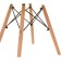 Plastic stool Eames PC-015 Array Book/Metal/Plastic, Natural/Black 46x49x83 cm