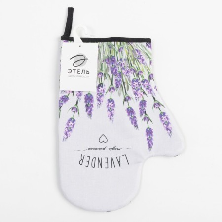 Lavender mittens-output 20x28cm, sarzha, 100% x/l, Vatin 250g/m2-3