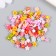 Decor for creativity plastic "Micro-flowers Color" set 100 pcs mix 0.6x0.6 cm