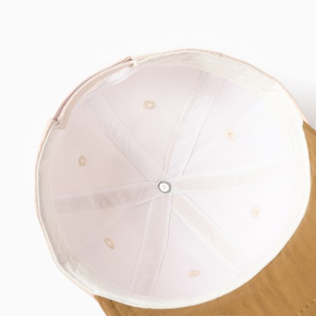 Cap "baseball cap" for girls, milk color, size 44-46-3