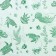 The bathroom curtain "Underwater World", 180 × 180 cm, green color
