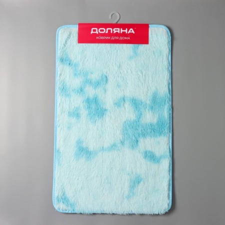 Daulist's home rug "fluffy", 50 × 80 cm, blue color-6