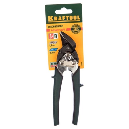 Scissors Kraftool Compact, on metal, left cut, reinforced, 190 mm-2