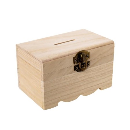 Casket wood for painting "chest" 8x8x12 cm-6