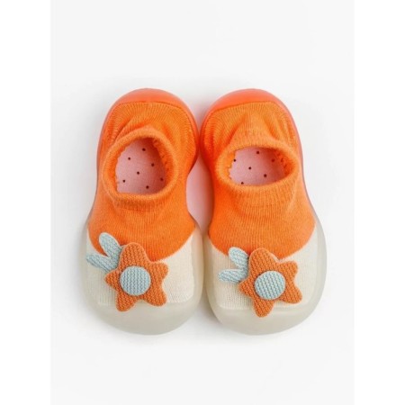 Botins-knees children's first step pure toys with a breathing sole, size 23, color orange-3