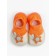 Botins-knees children's first step pure toys with a breathing sole, size 23, color orange