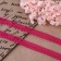 Capricon lace, 12 mm × 10 ± 1 m, fuchsia color