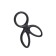 Triple Ring on the A-Toys Kraken penis, silicone, black color, 10 cm