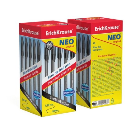 Ballic handle Erichkrause Neo Original, needle node 0.7 mm, black ink black-7