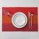Serving napkin on the table "Three stripes", 45 × 30 cm, terracotta color