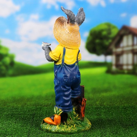 Garden figure "Bunny Dike with a butterfly" 49x22x18cm-2