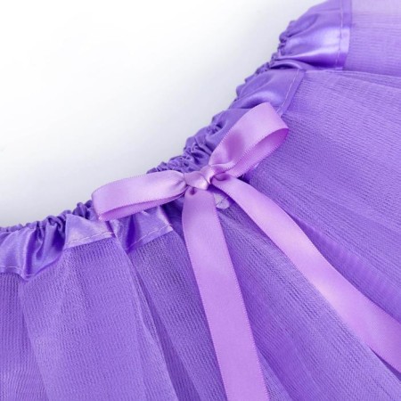 Three -layer skirt kaftan, lilac-1