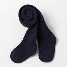 Baby tights with a terry followed, the color is blue, height 134-140
