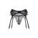 Softline collection belt and thongs, lace, black color, size s/m