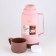 Thermos 1 l, with a glass flask, retains heat 12 hours, with a mug, mix