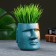 Kashpo - organizer "Higherulus of the MOAI" turquoise bronze, 10cm