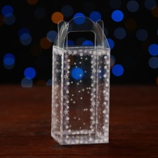 New Year. Box gift New Year's folding PVC 