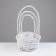 Set of baskets "Black", White, 3 pcs, 28 × 14/45 cm, 24 × 13/41 cm, 19 × 11/37 cm, willow