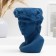 Kashpo - Vase "David's head" Blue, 22*16*14 cm