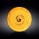 Round plate Wilmax England Spiral, D = 28 cm, yellow color