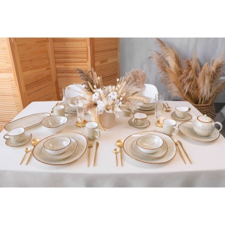 Porcelain Oval Magistro Mediterana, 33.5 × 17cm, beige color-8