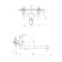 Bath mixer "PSM-Profsan" PSM-104-2, single-legged, excess length 250 mm, watering can, chrome 77044