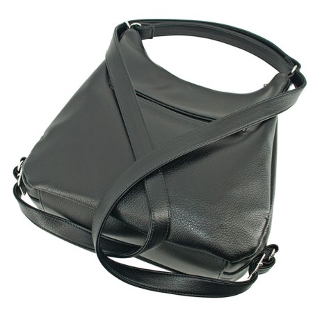 Women's bag B2821-00110, Black color, artificial leather, 24x11x27 cm-2