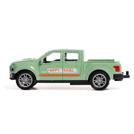 Metal machine "Autotur", with a trailer, color mix-6