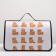 Bag - Frame -45 x 25 x 30 cm, white with cats.