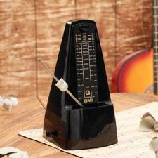Mechanical GLEAM metronone, black, 40-408 beats per minute, 21 x 10 x 12 cm,