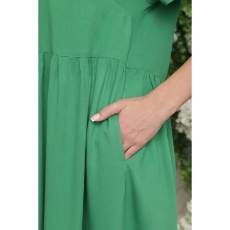 Women's dress, size 46, green color-15
