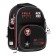 Frame backpack 37 x 28 x 12 cm, Across 194, filling: bag, pencil case, dark gray/red ACR22-194-5