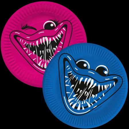 Paper plate "Tickle", 18 cm, in the set 6 pcs., Blue, purple