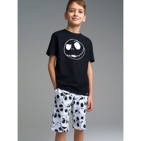Family look for a boy: T -shirt, shorts, height 146 cm