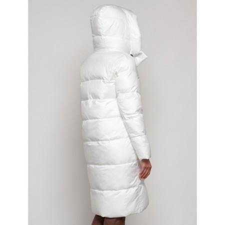 Coat insulated winter female, size 48, white color-8