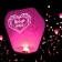 The flashlight of desires "love you" dome, red