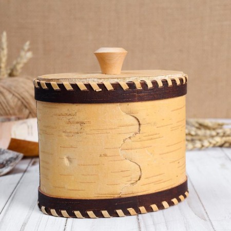 Tues "Salt", 14 × 8.5 × 15 cm, birch bark-8