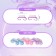 Manicure/pedicure brushes, 10 pcs, 6.5 × 1.3 cm, color mix