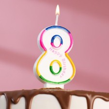 Candle for cake the number 