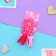 Hair Set "Ormoral" (4 elastic bands, 2 clamps 4 cm) chic, pink