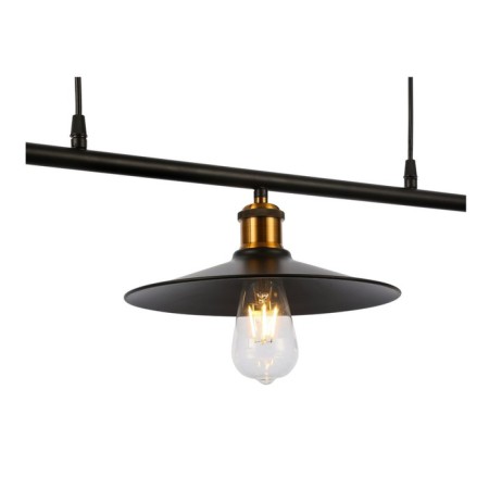 Suspended EVOLUCE lamp. Sle120503-03. ESPERAZZA. 3x60 watts, E27, 96x26 cm, black color-8