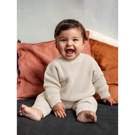 Knitted Children's Pure Love Buddy, height 68 cm, milk color-8